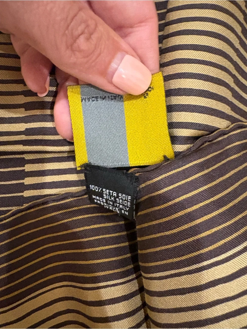 Fendi Zucca silk scarf